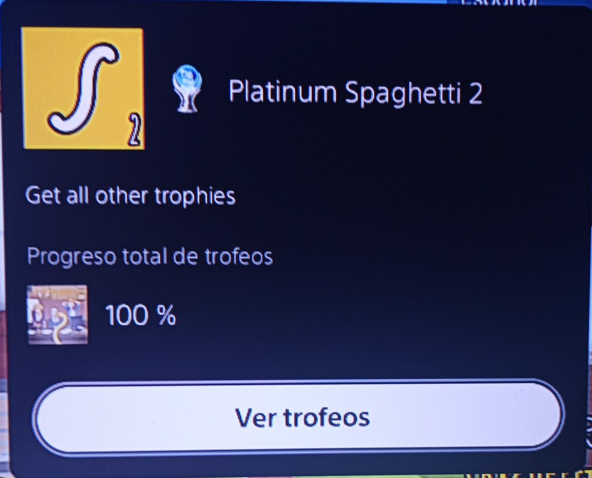 antoniomagi's tweet photo. Platino número 84 !! Spaghetti Freddy 2.0 !! Se lo dedico también a mi amigo @RedbasketYT que me enseñó estos juegazos!! Este es más simple que el primero pero oye que gran historia xd #Platinos #PlayStationTrophy https://t.co/binfrSQ875