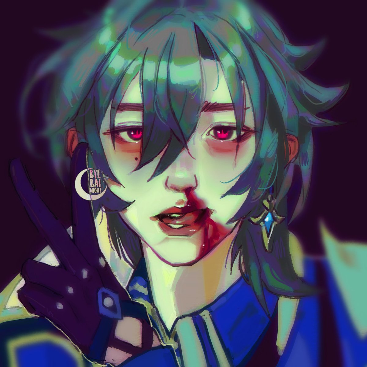 byebainight's tweet image. probably just had a concussion 💫
#Lohen #GenshinImpact