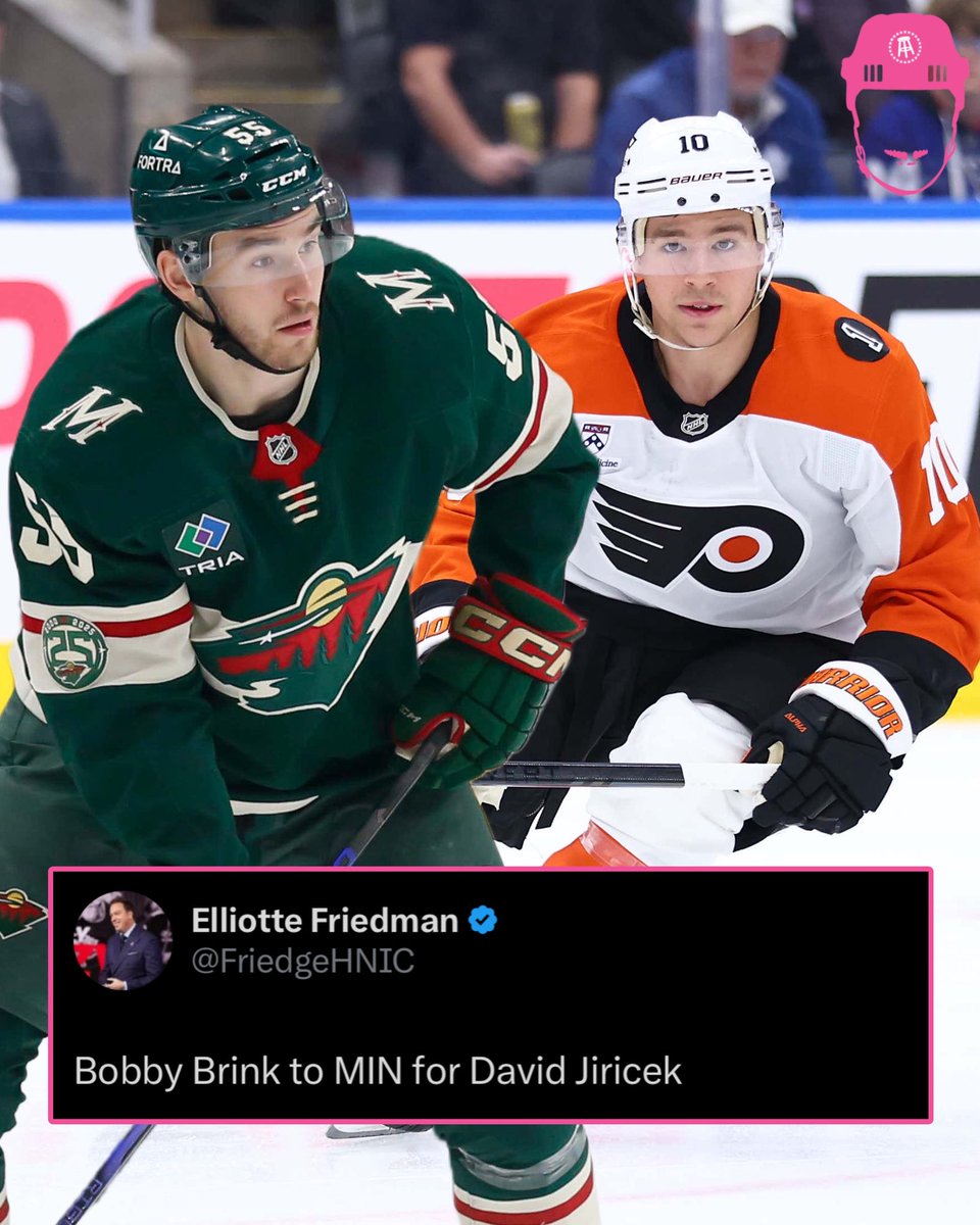 spittinchiclets's tweet image. Bobby Brink has been trade to the Wild for David Jiricek