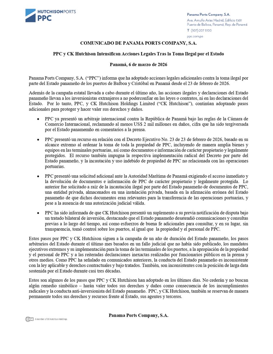 Hutchison Ports PPC tweet media