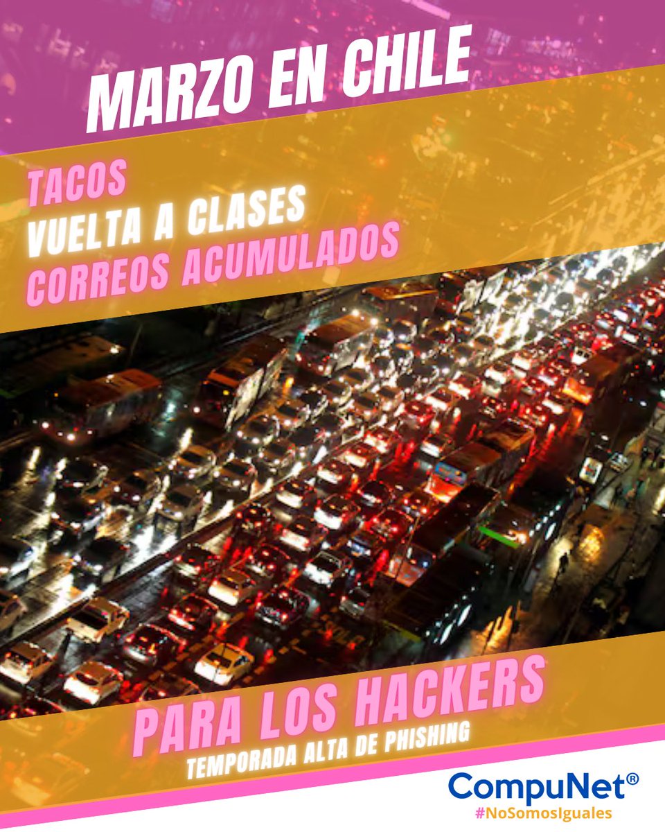CompunetChile's tweet photo. Porque los atacantes saben algo:
cuando todos vuelven a la rutina, baja la atención.

Si tu empresa volvió de vacaciones igual que el año pasado…

Los atacantes también te están esperando igual que el año pasado.

#Phishing #Ciberseguridad #CompuNet #SeguridadTI https://t.co/KNcjKemT4F