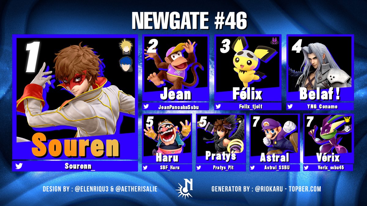 Bravo aux participants des NewGates #43 à #46 !

Les inscriptions pour mercredi et vendredi sont ouvertes !!          

Détails &amp; inscription : start.gg/hub/g-r-a-b