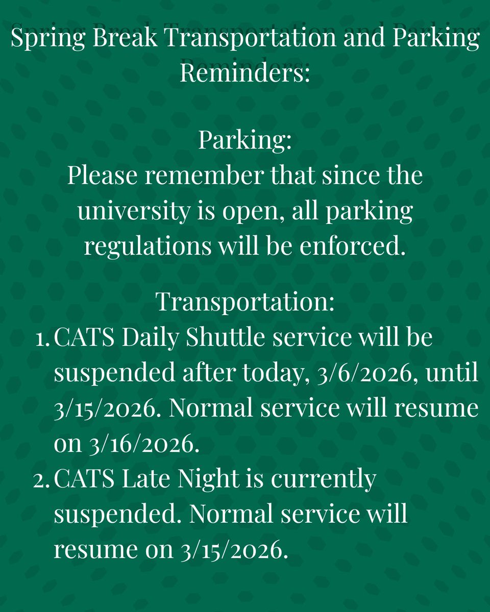 Ohio University Transportation & Parking tweet media