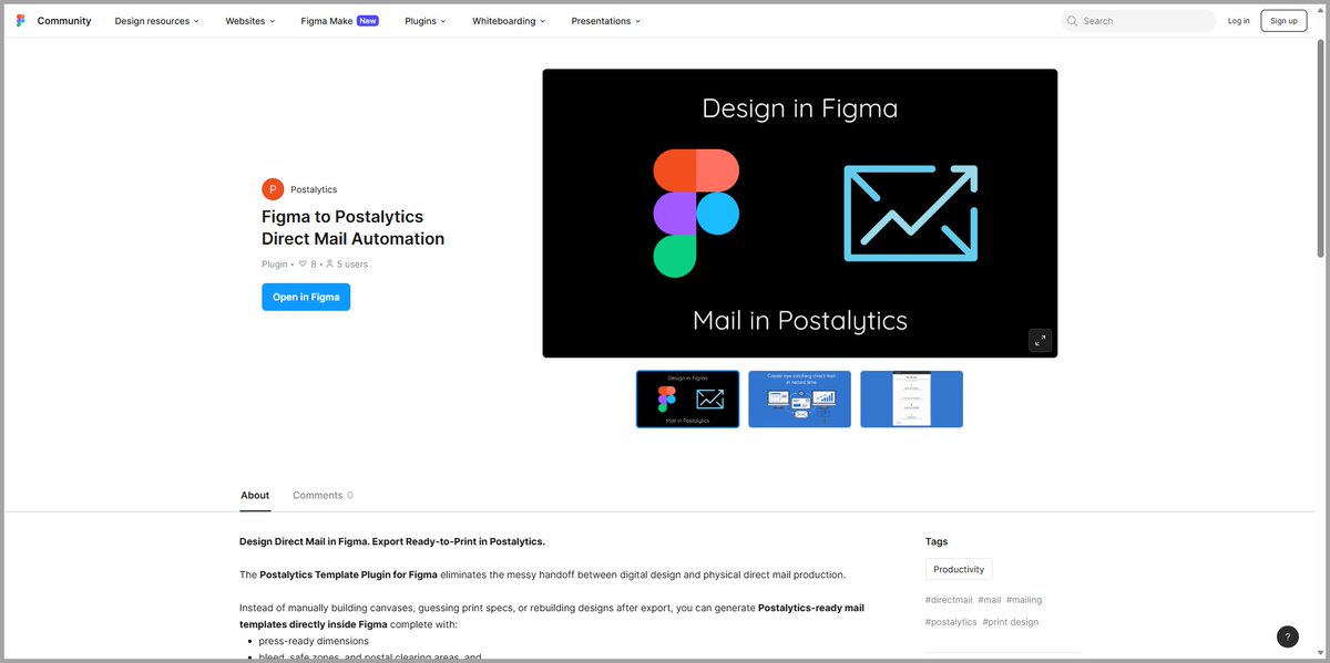 Postalytics tweet media