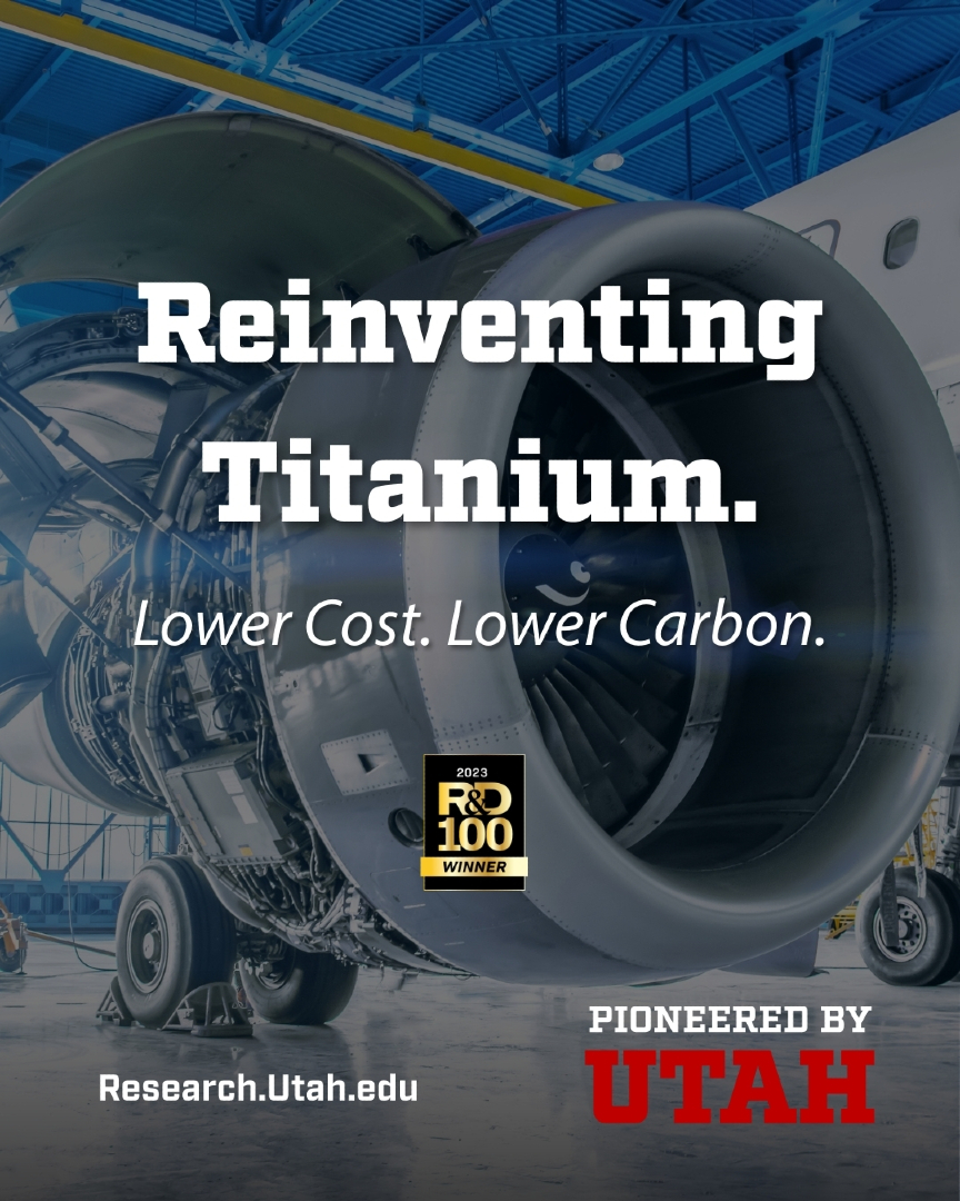 UofUResearch's tweet photo. Titanium is as strong as steel at half the weight. ✈️

At the University of Utah, Prof. Zhigang Zak Fang developed the HAMR process to cut cost and carbon, now commercialized by IperionX.

Innovation that changed lives. Pioneered by Utah #UofU #Innovation #PioneeredbyUtah https://t.co/xlnobXvMfo