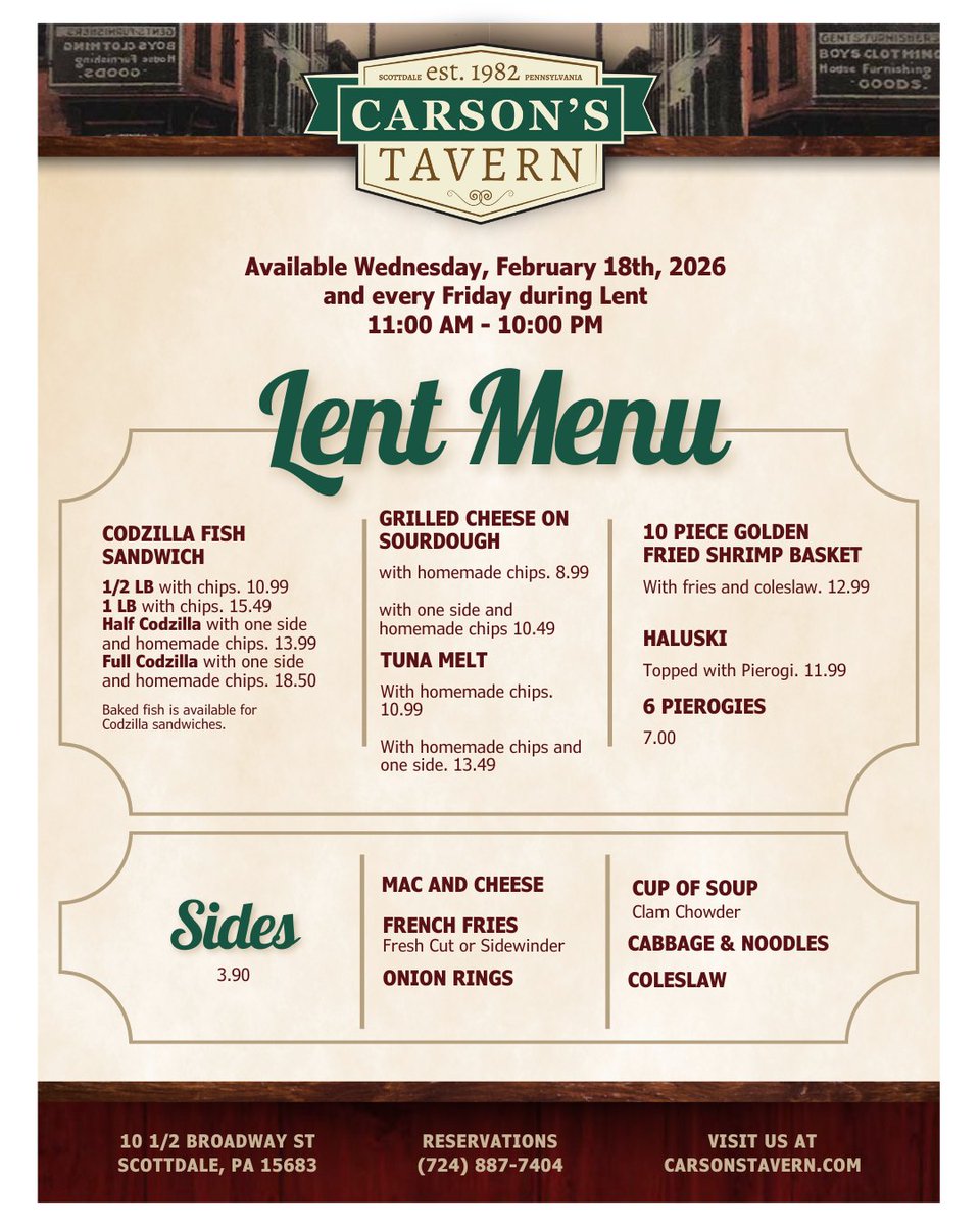 Carsons__Tavern's tweet image. Our Grilled Cheese on Sourdough and Tuna Melt hit the spot all Lent long.
Simple, delicious, perfect.
#GrilledCheese #TunaMelt #CarsonsTavern #LentMenu #ScottdalePA