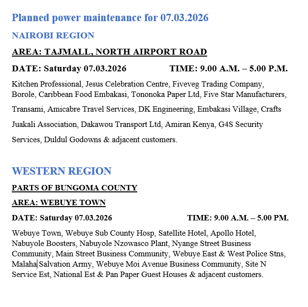 Kenya Power tweet media