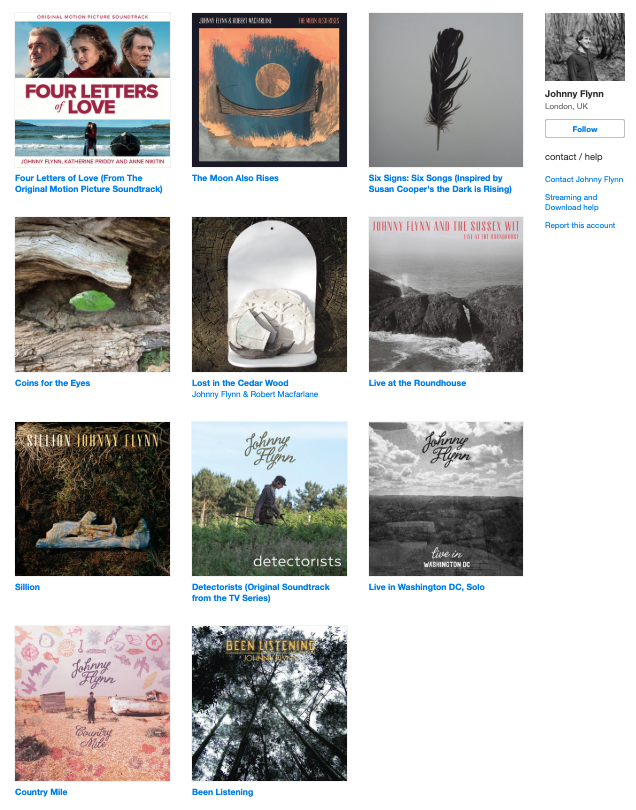 Johnny's music is now available digitally on Bandcamp. johnny-flynn.bandcamp.com