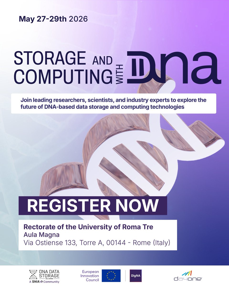 DNA Data Storage Alliance tweet media
