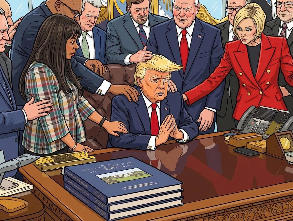 Mostafa_Kh208's tweet photo. It seems they have returned to worshipping the calf again 😉

#Trump #USA #US #Zionists #AIPAC #Congress #IranWar #IranIsraelWar #Iran #إيران #أمريكا #ترامب https://t.co/65FFt05sOS