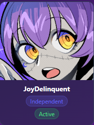 JoyDelinquent's tweet photo. Seeing a lot of small streamer friends make posts about being in Bācharu Toshokan, and I'm happy that I'm in here too :33 I keep forgetting how adorable all the art I've gotten from skebs have been as well muhehe https://t.co/UyZufhnIKa