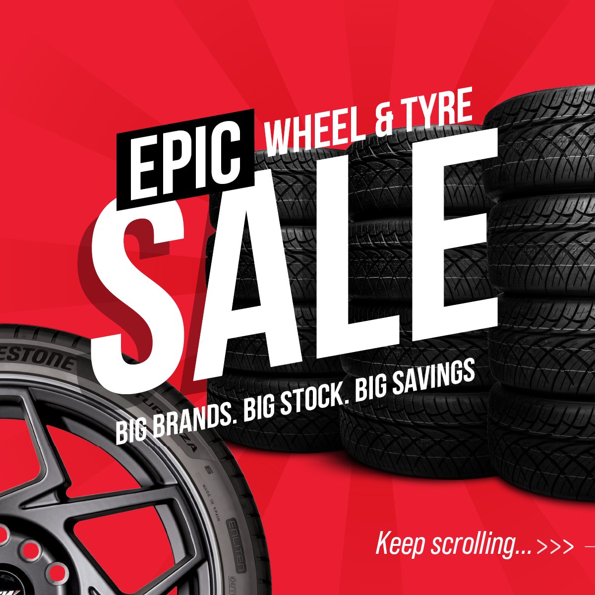 TigerWheelnTyre's tweet image. Big brands. Big stock. Big savings.
Small window. Don’t miss the Epic Wheel &amp;amp; Tyre Sale - once it’s gone, it’s gone.

twt.co.za/contact-us/pro…

#TigerWheelnTyre #LetsGoTogether #Sale #SpecialOffer #EpicWheelnTyreSale
