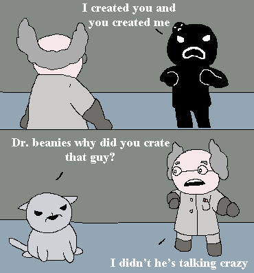 mewgenics Steven confronts Dr beanies
(steven reminded me of The Spot)