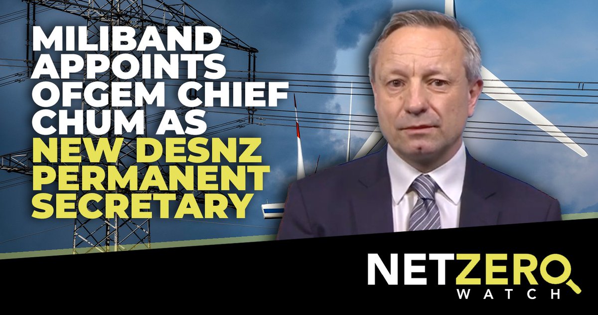 Ofgem CEO Jonathan Brearley has been appointed as the new DESNZ Permanent Secretary.

Another Net Zero fanatic that has failed miserably to keep energy costs down for the British public. Talk about failing upwards.