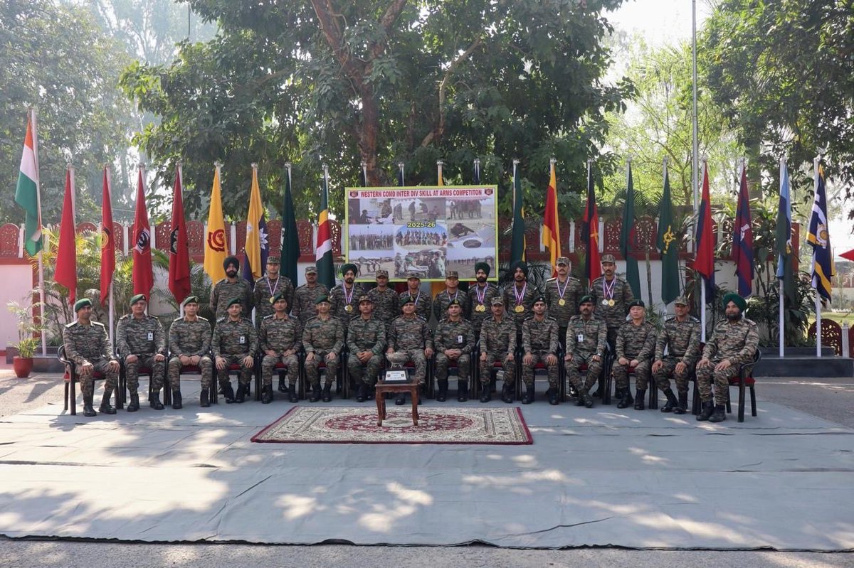 #StrongPreciseAndCapable
#PantherDivision Showcased Razor-sharp Precision and Exceptional Marksmanship to emerge as the Overall Champions, also clinching the Best Firer (Rapid &amp; Slow) Titles at the Western Command 'Inter-Division Skill at Arms Competition', held 02–06 Mar 2026.