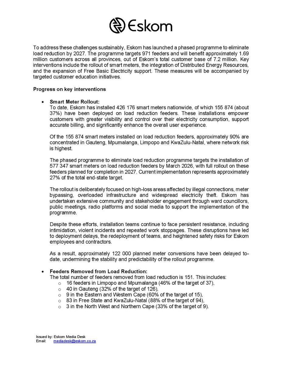 Eskom Hld SOC Ltd tweet media