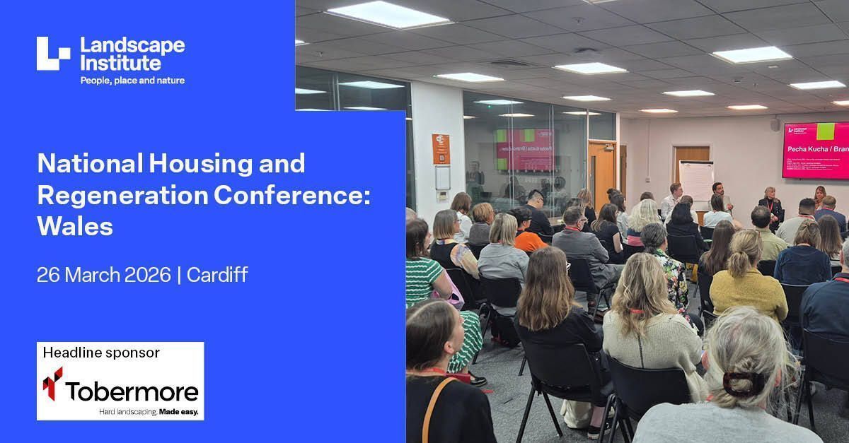 talklandscape's tweet image. We are pleased to have the Student and Careers Zone as part of the National Housing and Regeneration Conference in Cardiff on March 26, 2026.

Free registration for students ➡️ buff.ly/o9t4oM6 

#landscapedesign #landscapearchitecture #LandscapeLed