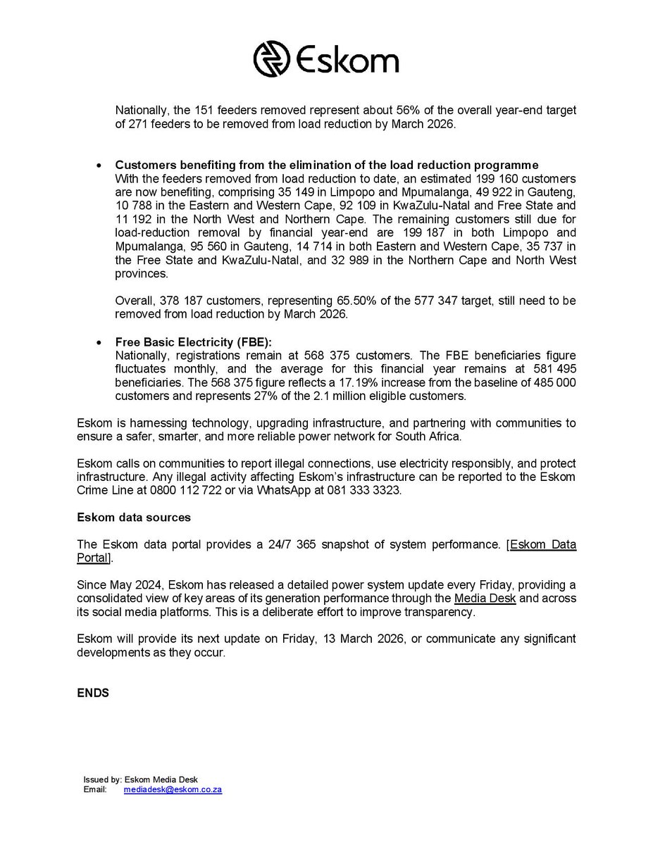 Eskom Hld SOC Ltd tweet media