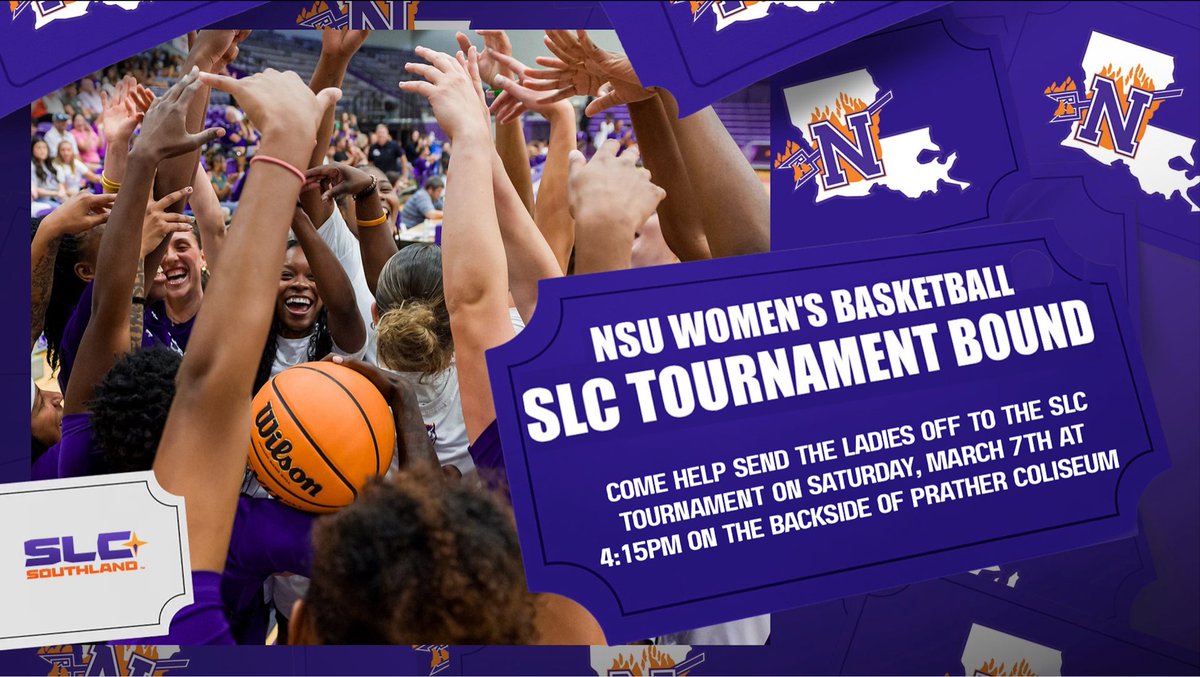 NSUDemonsWBB's tweet photo. Come help send the ladies off to the SLC tournament on Saturday, March 7th at 4:15PM on the backside of Prather Coliseum βΌοΈπ
#ForkEm #DemonFamily #tournamentboundπ https://t.co/fYbFpxDm6C