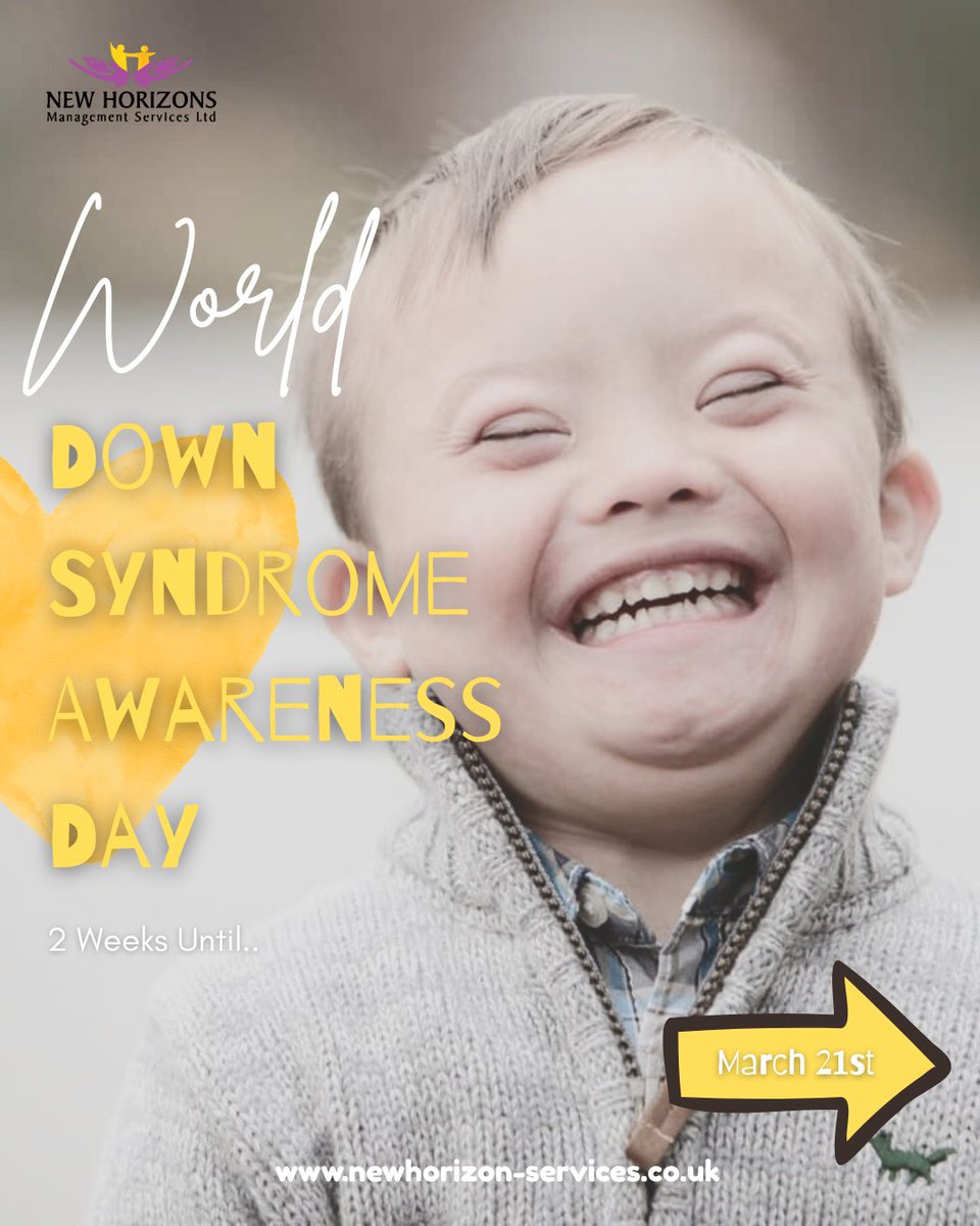 newhorizonsMS's tweet photo. In 2 weeks it is March the 21st. This is a day that holds so much meaning -World Down Syndrome Day.
#worlddownsyndromeawarenessday #downsyndrome #awareness #mentalhealthawareness #newhorizonsmanagementservices #disabilityawareness #disabilitytips https://t.co/KqV0EGU60U