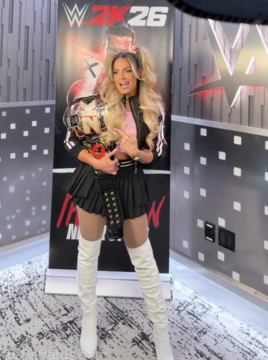 WrestlingWCC's tweet photo. Trish Stratus at the WWE 2K26 Creator Fest event https://t.co/TJS8AHiN3I