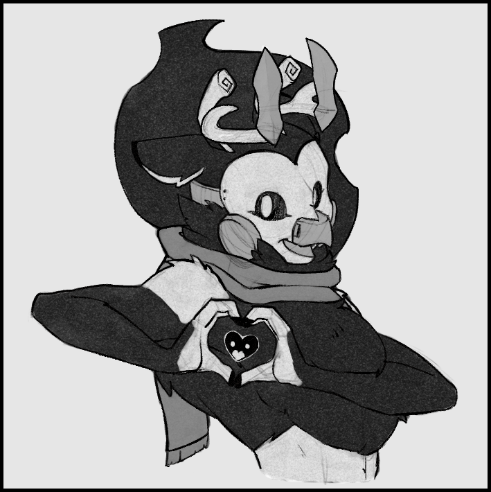 wurdcage's tweet photo. 2025 09, <3
I think this is the first basically-finished pic of Mags with smoke-hair or whatever he's got going on
Kind of a return to form with the watercolour brush too https://t.co/Jt1fbx2BJU