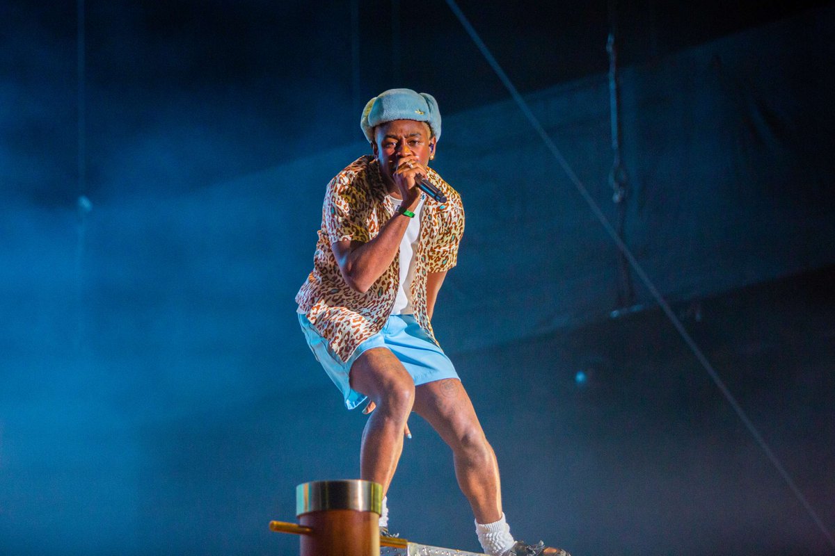 Genius's tweet photo. 💐 sending a big happy birthday to @tylerthecreator 🎈🎶

what’s your favorite tyler, the creator album? https://t.co/zCSMKYRGIt