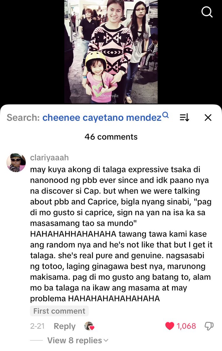 bright side? cv’s appreciation of capcap. 

#CapriceCayetano