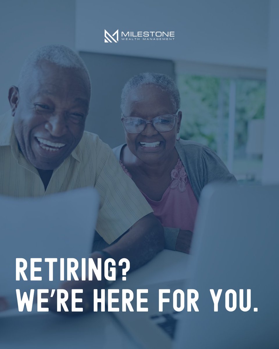 MilestoneWM_HQ's tweet image. Ready for retirement? Let Milestone Wealth Management guide you to a secure future! ☀️ 

#RetirementPlanning #SecureFuture #FinancialAdvisor #WealthManagement #InvestmentStrategies #MilestoneWealth #PlanForTomorrow