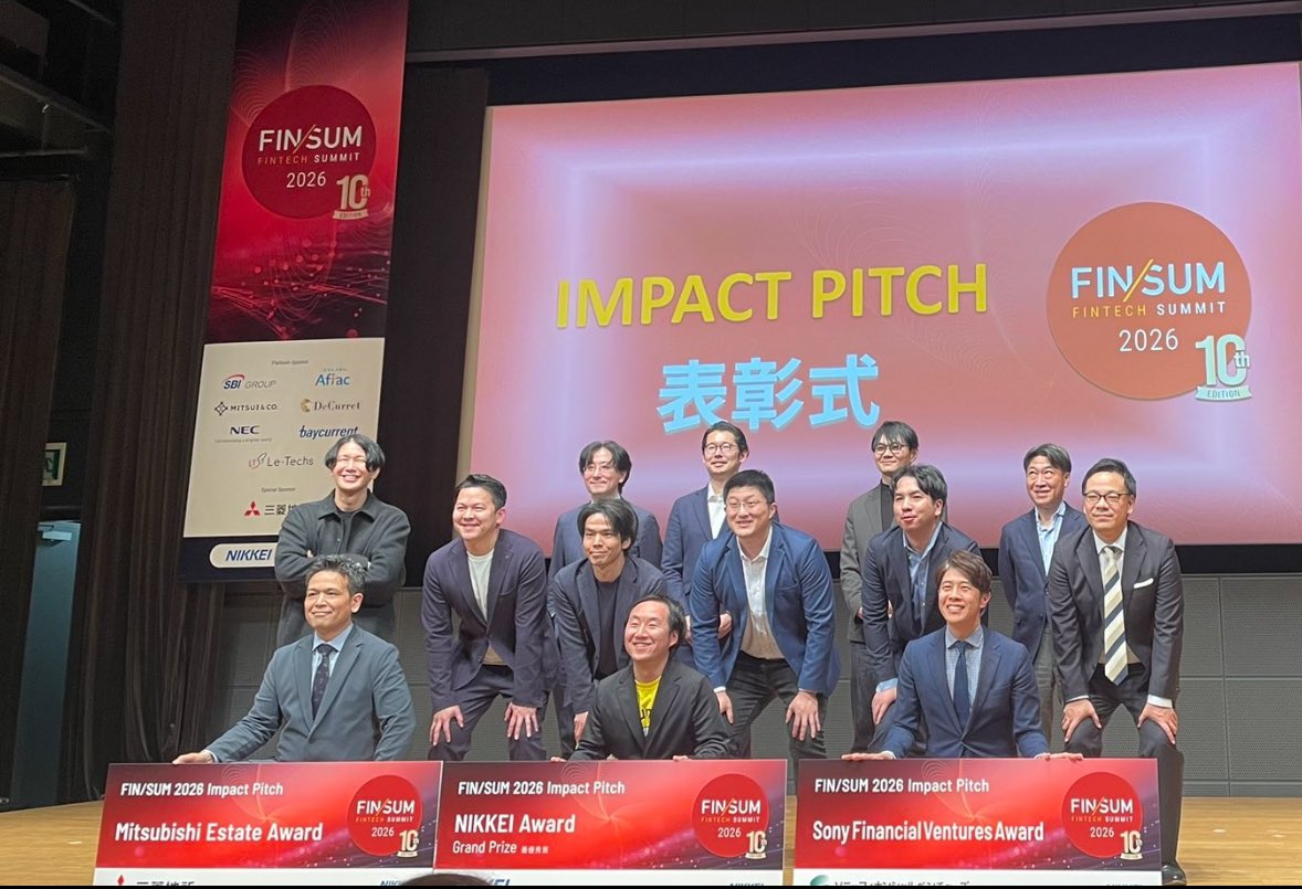 Blake_Berryhill's tweet photo. Congratulations to @HARA_JasmyCFO on the Sony Financial Ventures Award presented at Fintech Summit 2026 !!! 🚀
$JASMY $JCT $JPYD https://t.co/MMGiA7A3ba