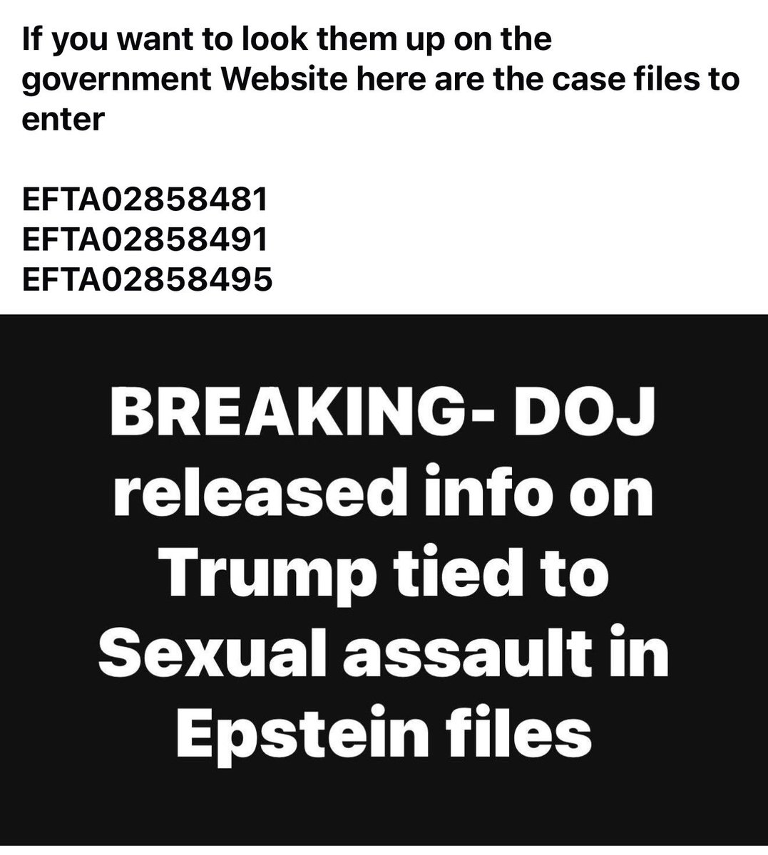Trump is named in Epstein files and they were released on the DOJ last night in a whisper… 
Trump name appears showing he sexually a$$aulted a young girl between 13-15 years old