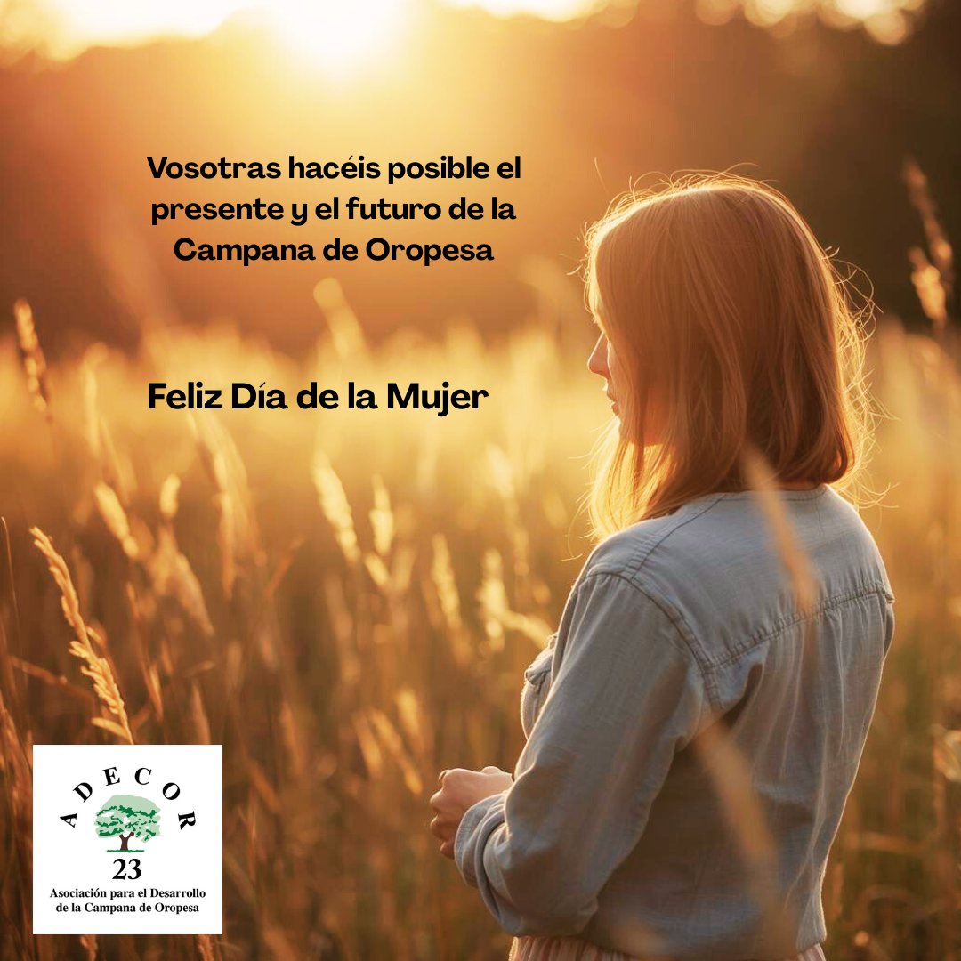 ADECOR23's tweet photo. 💜Hoy, 8 de marzo, queremos felicitar a todas las mujeres de la #CampanaDeOropesa y agradecerles su compromiso con el medio rural y el desarrollo de nuestro territorio.
😍Gracias a vuestro empuje y fortaleza, seguimos construyendo futuro para nuestros pueblos.
¡Feliz día!
#adecor https://t.co/kZWRzRT2eT