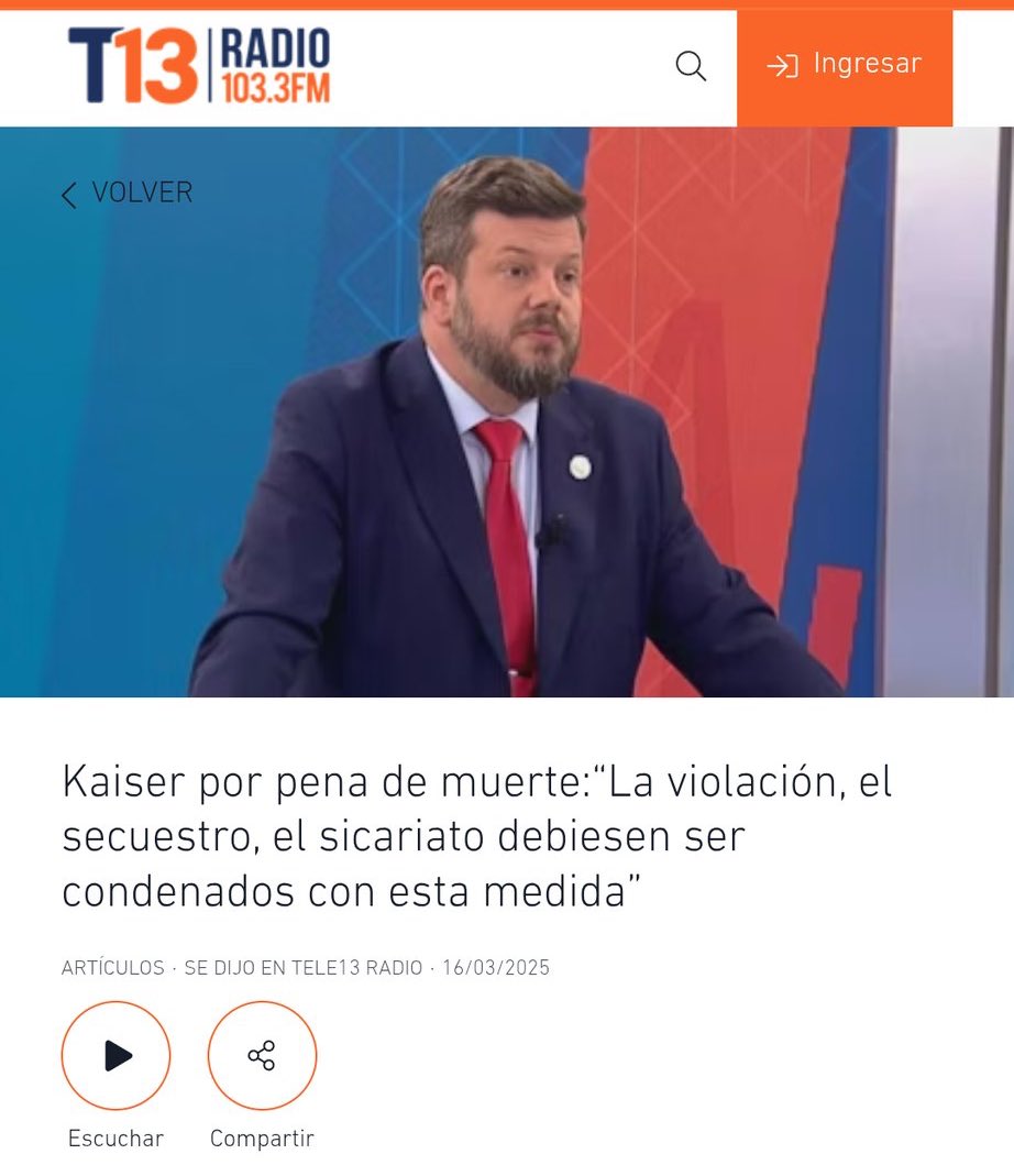 Kaiser en campaña: "La violación, el secuestro y los asesinatos deberían ser castigados con la pena de muerte"

Kaiser hoy: Debemos permitir que mas de 12 mil violadores, secuestradores y asesinos se vayan a su casa.

🤡🤡🤡