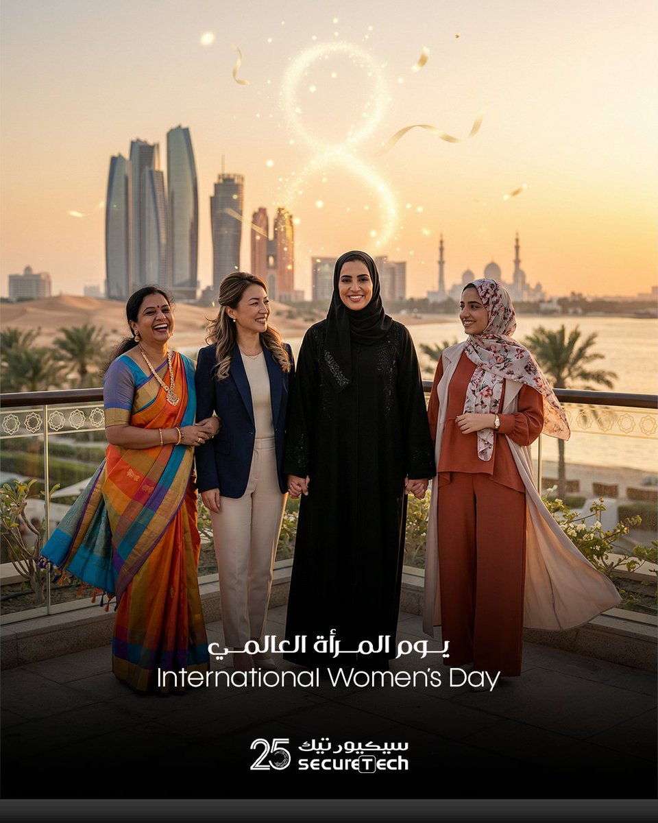 SecureTech1's tweet photo. On International Women’s Day, we celebrate every woman who inspires, leads, and contributes to building a stronger community and a brighter future.

Happy International Women’s Day.

#InternationalWomensDay #WomenInspiring #WomenEmpowerment #UAE #SecureTech #Dr_Abdulla_AlNuaimi https://t.co/SqzUJpqKwo