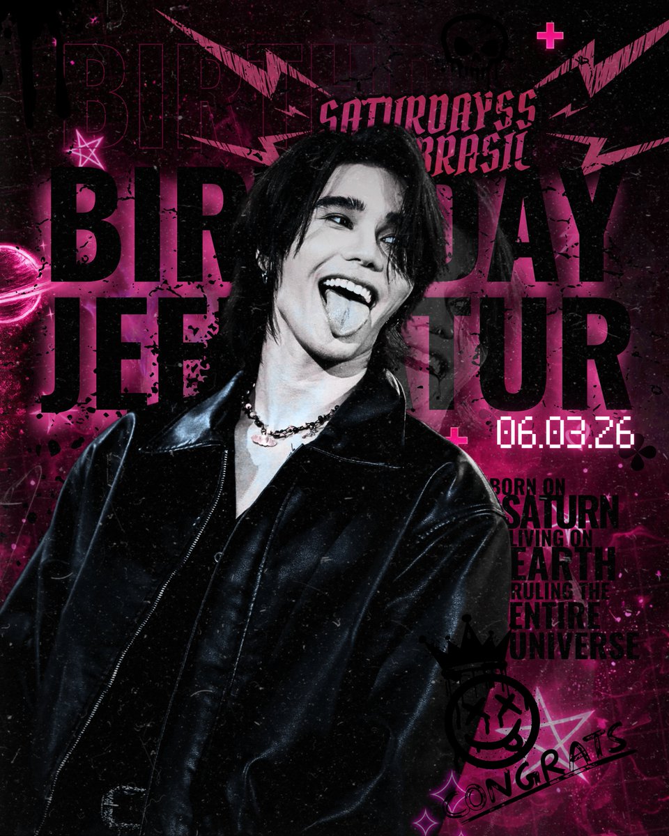 SATURDAYSSBR's tweet photo. JEFF SATUR — Happy 31st Birthday
#JeffSatur #Saturdayss @JeffSatur
⋆｡°✩ #JeffSatur31stBirthday ✮⋆｡⋆

It is natural for us to measure everything through earthly time. After all, living on Earth means our sense of time follows the cycles of our own planet.

But if we look a little farther into the Solar System, we find Saturn, a planet where time flows differently, guided by its own quiet logic. There, days pass faster than ours, while years take far longer to complete. A single Saturnian year lasts nearly 30 Earth years.

From that perspective, reaching this age closes one full cycle and opens another. A first cycle of planting becoming a new cycle of harvest. A cycle that ends here on Earth and begins again on Saturn, drifting among rings made of ice, dust, and fragments of rock.

Here on Earth, we have our own Saturn. But his rings are not cold like ice, nor made merely of rock. They carry warmth, like a butterfly’s embrace, whose dust spreads life wherever it passes.

They hold the energy of someone who fought for his dreams and who, even so, remained gentle, facing the world with his head held high through every challenge along the way.

Today, as Saturdayss, we accept that you orbit around us just like those rings. And yet we continue to orbit around you as well, supporting and celebrating your work, moved by every victory and standing beside you through every hardship.

So when the world feels heavy, give yourself a Saturn embrace and remember: 31 is only the beginning of a new year. The second year on Saturn. A number that carries harmony, partnership, and sensitivity, while also marking the fruits of a journey that began long ago.

Through this message, we celebrate you, our President of Saturn, and, for allowing us to be part of your universe, Mr. we deeply, thank you.