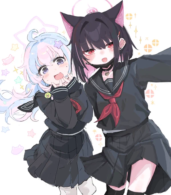 黒セーラー自撮りカズレイ!