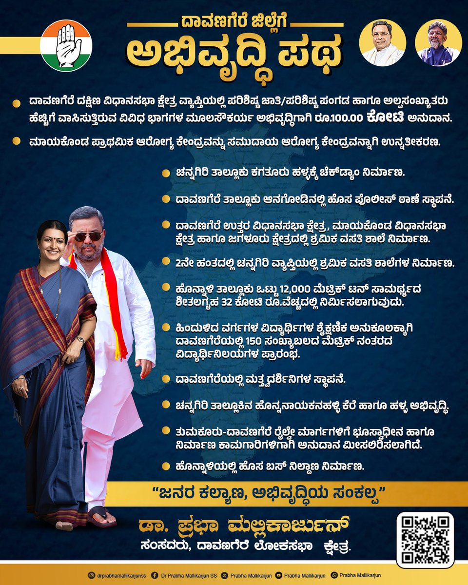 SS_Mallikarjun_'s tweet photo. ದಾವಣಗೆರೆ ಜಿಲ್ಲೆಗೆ ಅಭಿವೃದ್ಧಿಯ ಪಥ, ಜನರ ಕಲ್ಯಾಣದೊಂದಿಗೆ ಸಮಗ್ರ ಅಭಿವೃದ್ಧಿಯ ಸಂಕಲ್ಪದ ಬಜೆಟ್ ....
#Davanagere #DavanagereDevelopment https://t.co/AjD5l6zIDS