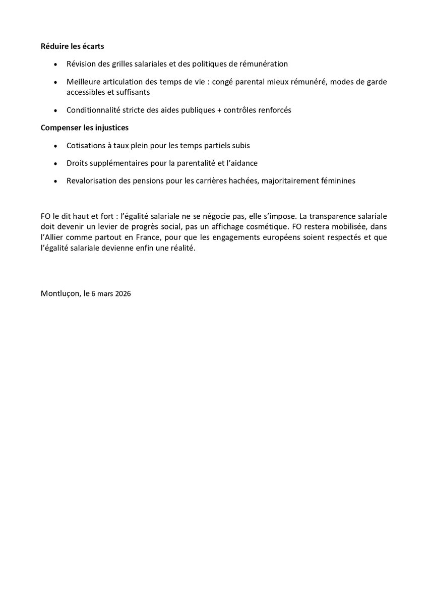 FO Allier tweet media