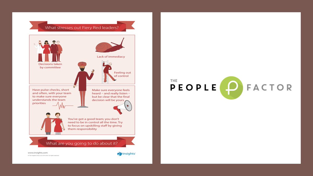 PeoplefactorHR's tweet photo. If you predominantly have Fiery Red colour energy, do you know what sort of things contribute to you having a bad day at work?
#InsightsDiscovery #psychometrics #ColourEnergies #FieryRed #BadDayBehaviours #whatmakesyoutick #UltimateTeam #TheLearningFactor #handyHR https://t.co/woijKaTZ1v
