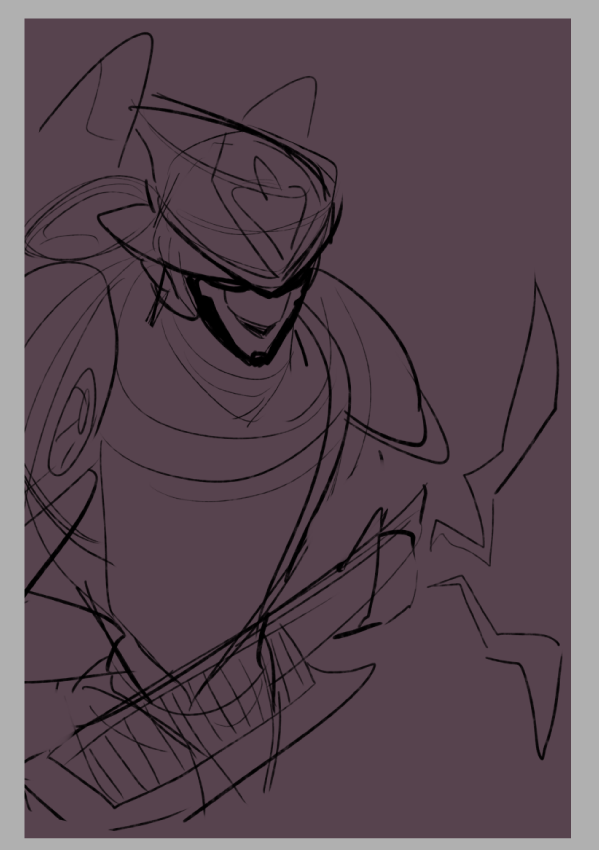 he plays the keytar. CANONICALLY. so im drawing him playing it.
