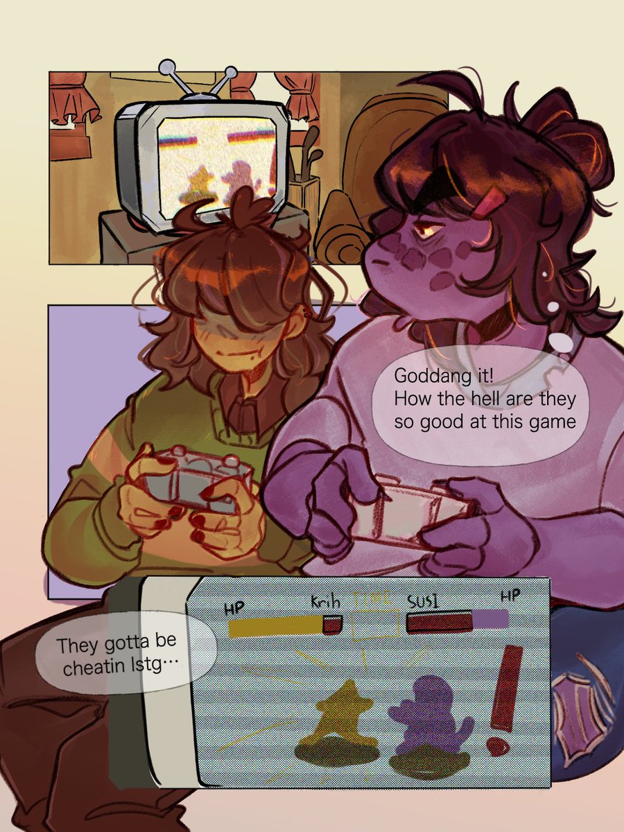 Maoshidesu's tweet image. susie's ultimate gaming tactic #krusie #DELTARUNE