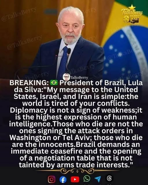 Total respect to BRAZIL and Lula