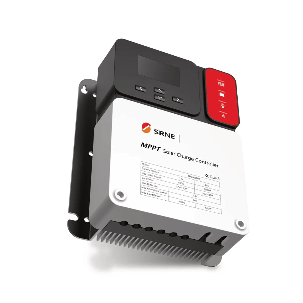 SkyEnergi's tweet image. Unleash optimal solar power with the SRNE MA2440N15 MPPT Solar Charge Controller! 99% tracking efficiency, versatile for 12/24V systems &amp;amp; battery support. Take control of your energy needs. Available now for just £177! #mppt #chargecontroller #srne shortlink.store/ukq4dja2lpar