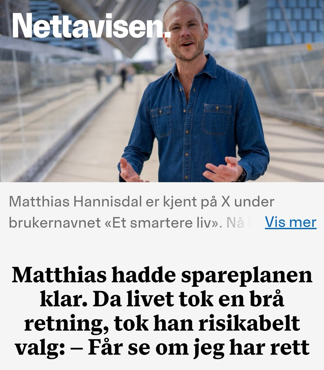 Et smartere liv/Matthias Hannisdal tweet media