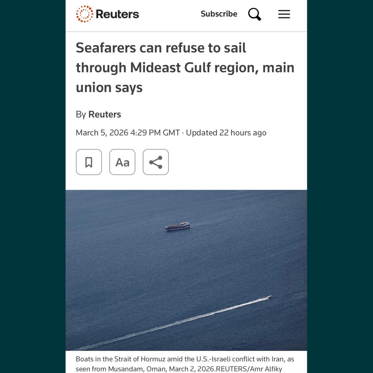 International Transport Workers' Federation (ITF) tweet media