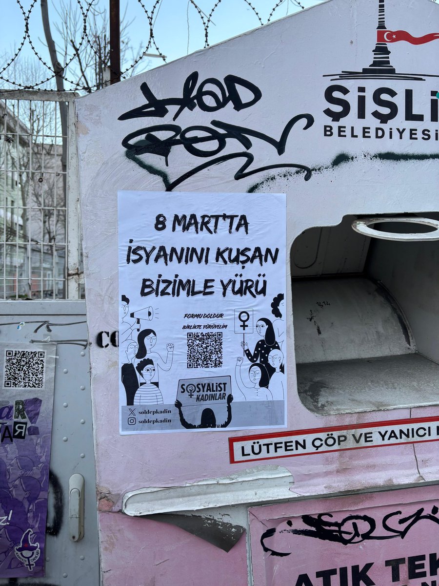 tspkadin's tweet photo. 📍 İSTANBUL | Şişli

8 Mart’ta isyanımızı kuşanıyoruz!
Erkek egemenliğine, sömürüye, yoksulluğa ve savaşa karşı sokaktayız.

Formu doldur; 8 Mart’ta birlikte yürüyelim, isyanımızı birlikte yükseltelim!

https://t.co/7Nmtds0kR8 https://t.co/A3nTjbUzFd