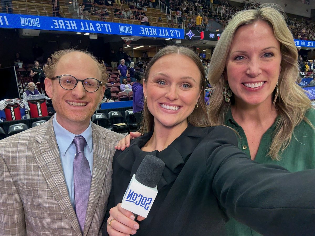 friedman_dave's tweet photo. Semifinal Friday for @SoConSports women's hoops. Ready to roll with @kelleydeyo and @MatisonLittle on @NexstarDC affiliates in the area thanks to @InglesAdvantage https://t.co/rp9m2wT0Qz