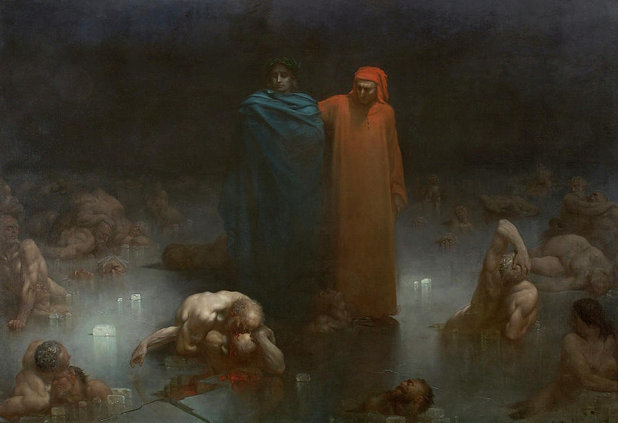 For obvious reasons, I've been thinking about traitors, treachery, and treason.

This led me to think of Dante's Divine Comedy, specifically The Inferno, and where Dante would place today's national leaders and politicians who betray the American people and destroy our nation.