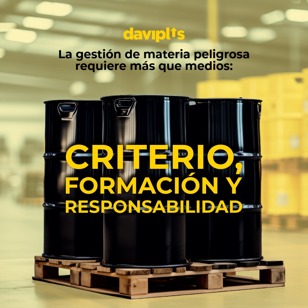 DAVIPLUS1's tweet photo. La gestión de materia peligrosa requiere más que medios: requiere criterio, formación y responsabilidad.
#GestiónEspecializada #Daviplus https://t.co/rznQ9GmYGE