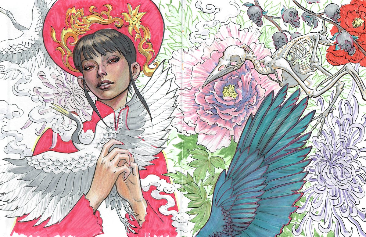 artoftu's tweet photo. Fun #Copic doodles. #markers #sketches https://t.co/PsP5wlG2R0